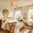 Boho 7" Single-Light Semi-Flush Mount Ceiling Light With Brown Woven Paper Rope Shade