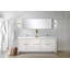 Ensemble de miroir de meuble-lavabo double en métal l 80 po x P 20 po Lafarre-97832516-113114006