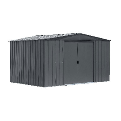 Essential 10X8 Steel Shed Charcoal