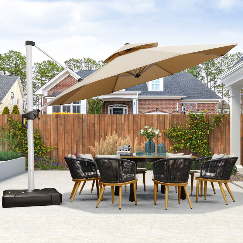 396cm Cantilever Parasol, Beige