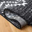 Tapis tissé géométrique noir / ivoire Gonsales-1472552056