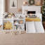 Lit mezzanine simple avec glissade et rangement mobile Playful | Escalade active amusante | Barrières de sécurité pour enfants-1187310628