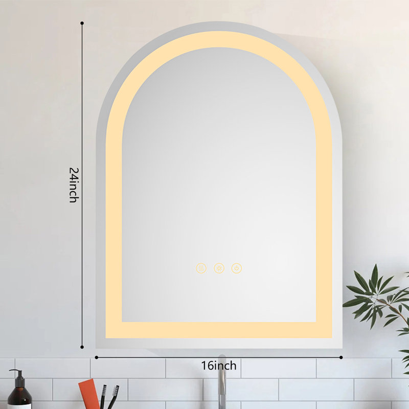 Jarquavius Flat Wall Mirror, 24'' x 16''