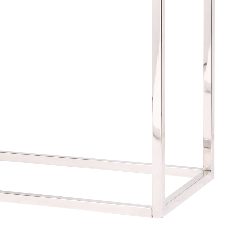 Style Console Table With Recycled Wood And Stainless Steel Sophistication Charm Modern Elegant Design