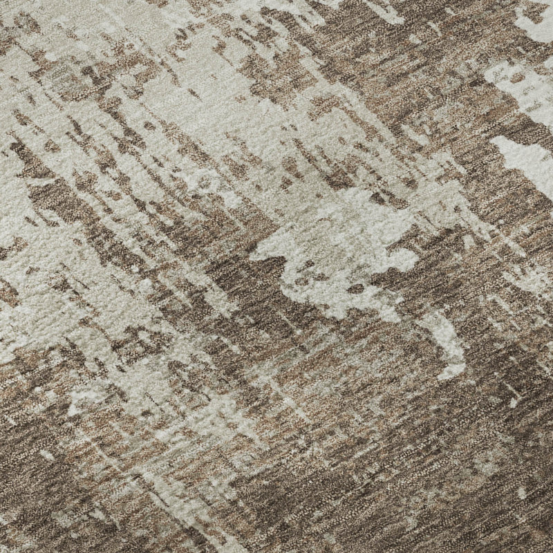 Tapis abstrait lavable à la machine de qualité supérieure Mayfield AMF1008, Tapis de couloir 2 pi 3 po x 7 pi 6 po