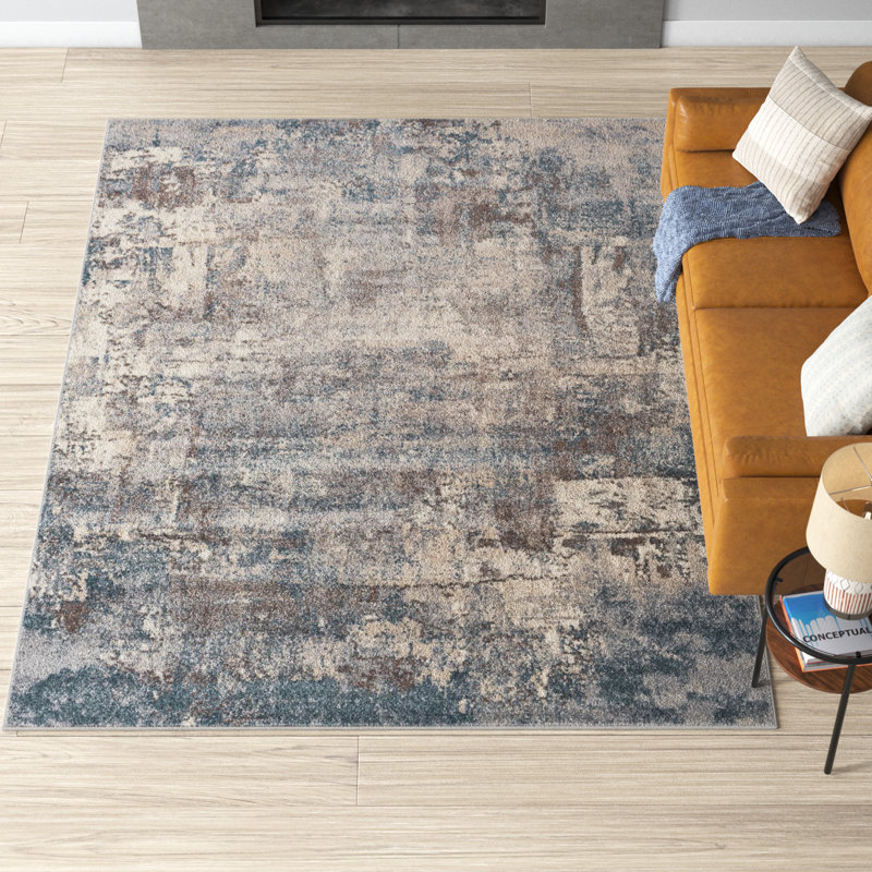 Kohut Abstract Indoor Rug, Rectangle 5'2" x 7'