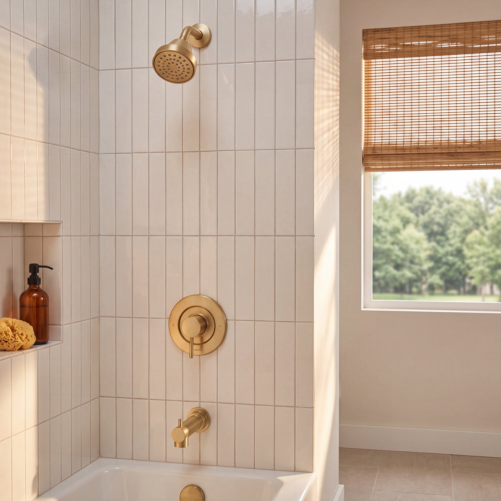 Align Eco-Performance Tub and Shower Trim Kit, Brushed Gold