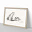Cat Playing with Kittens by Gottfried Mind - Picture Frame Drawing Print-55513508-55513509