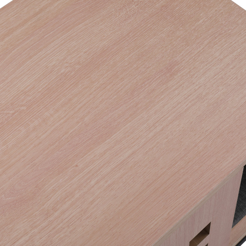 Enceinte de litière en bois Willbanks, Beige