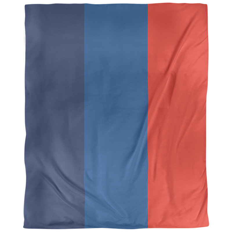 Tissu de baseball toronto, Bleu marine / bleu / rouge, l 36 po x L 60 po, Polyester filé