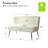 Euclid 47" Velvet 2-Seat Armless Loveseat-891959022