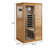 Red Cedar Mini One Person Far Infrared Glass Door On The Left Of The Indoor Sauna Room-122449988