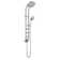 Saturn 8-in Rain Showerhead Shower System with 3-Body Jets and Multi-function Handshower Chrome