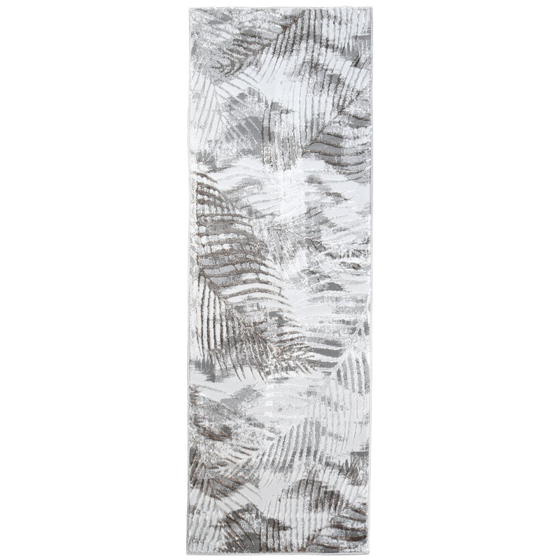 Tapis brun / gris Sufiya Collection, Runner  2'6" x 7'9"