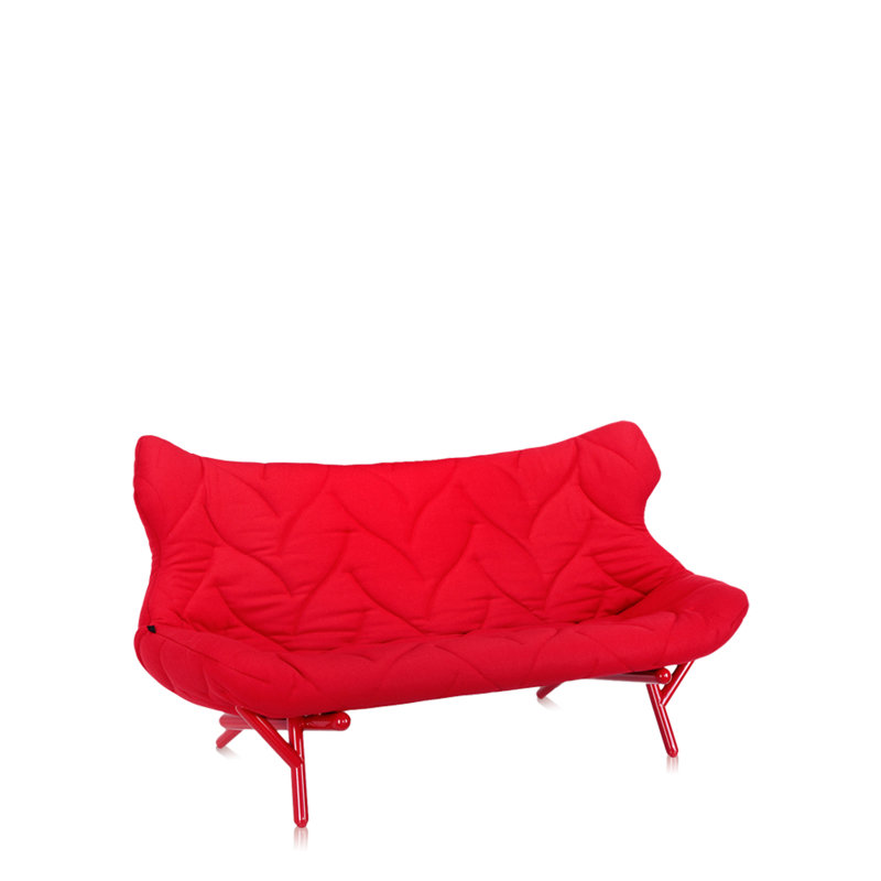 Foliage Loveseat, Red, Green Trevira™