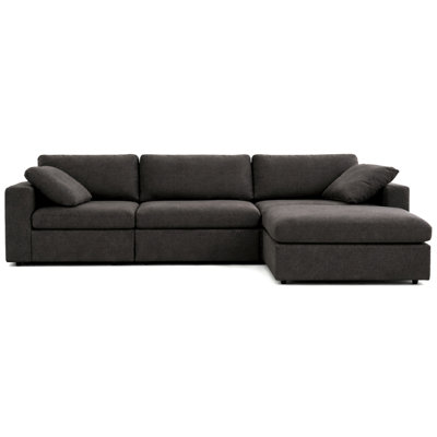 Fergus Modular L-Shaped Sectional Sofa with Removable Ottoman