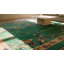 Antique Large Room Size Chinese Art Deco Hand Knotted Pile Green Rug