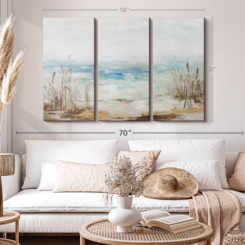 «Waves From A Distance» sur toile, H 32 po x l 50 po