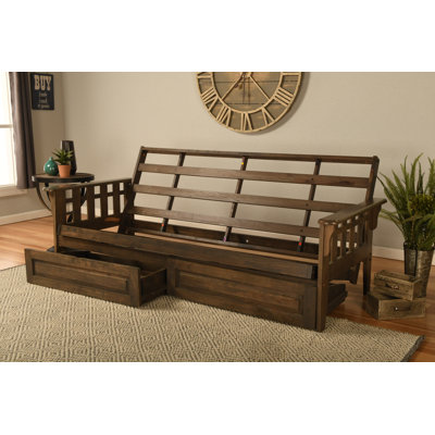 Base de futon large de 81 po Stratford, matelas non inclus