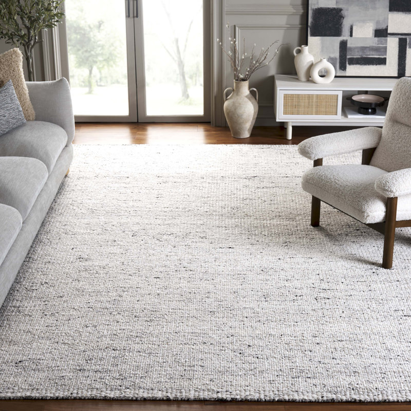 Sopheak Hand Woven Wool Pile Rug, Rectangle 8' x 10'