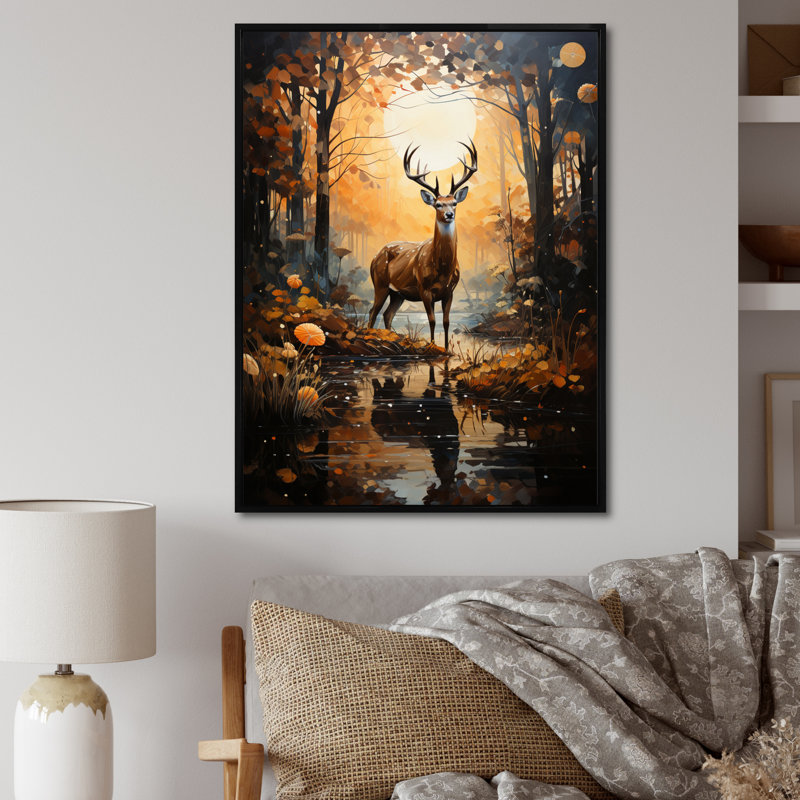 Windermer, symphonie de savane africaine I, H 44 po x l 34 po x P 1,5 po, Cadre flottant noir