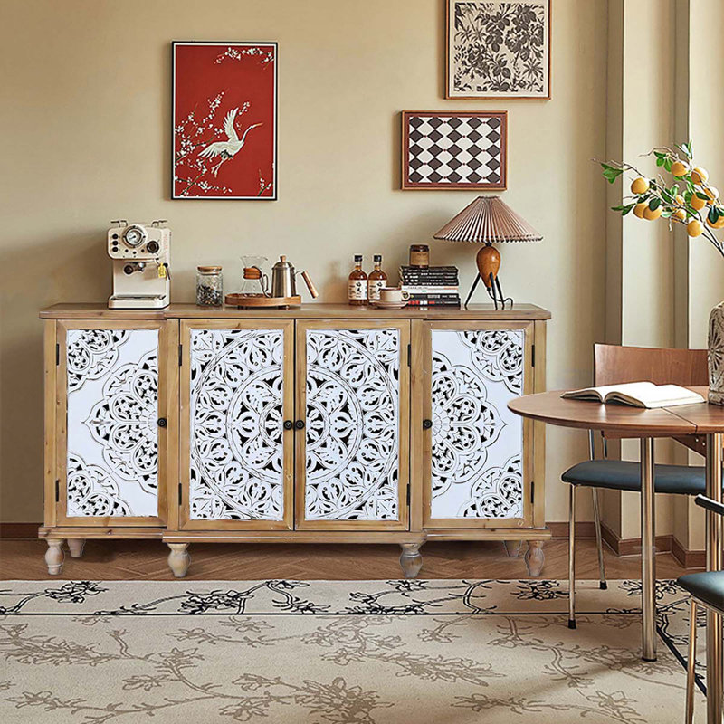 Anayeli Accent Cabinet, Natural Wood