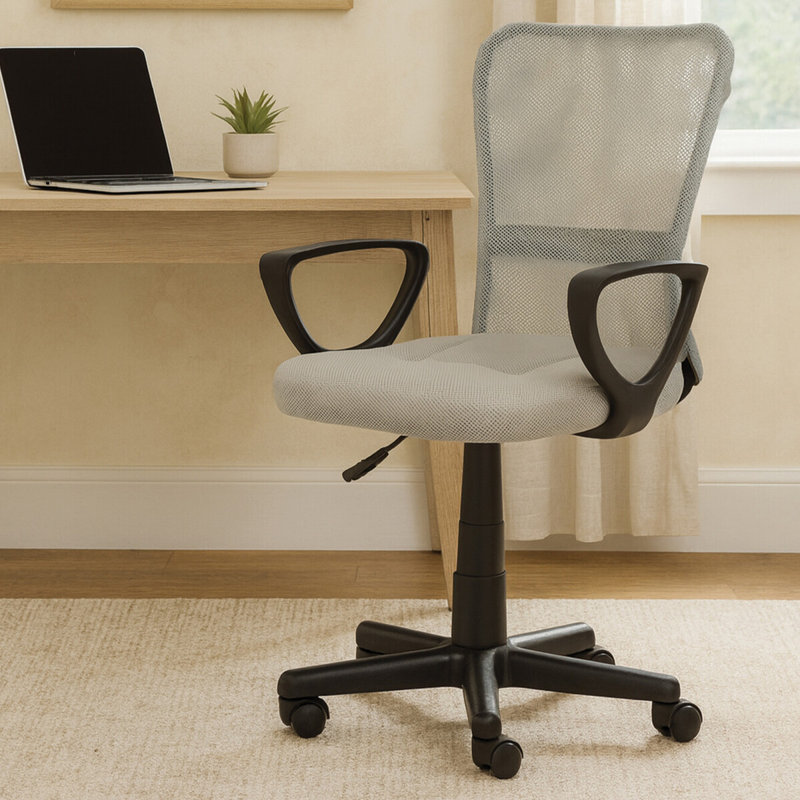 Mesh Desk Chair, Grey