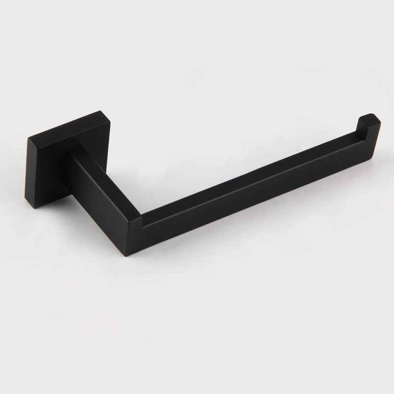 Wall Mount Towel Bar (2 Piece), Matte Black