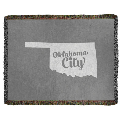 Jeté en coton tissé oklahoma city oklahoma