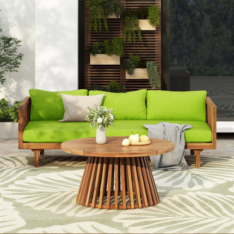 Twin Size Tufted Velvet Daybed with Trundle and USB Charging Ports for Modern Living Spaces, Green/Teak
