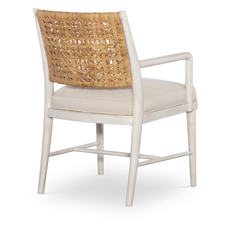 Naples Upholstered Arm Chair, Natural