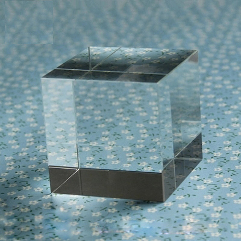 2 x 2 x 2" Riser Paper Weight Clear Crystal Cube Riser Solid Block