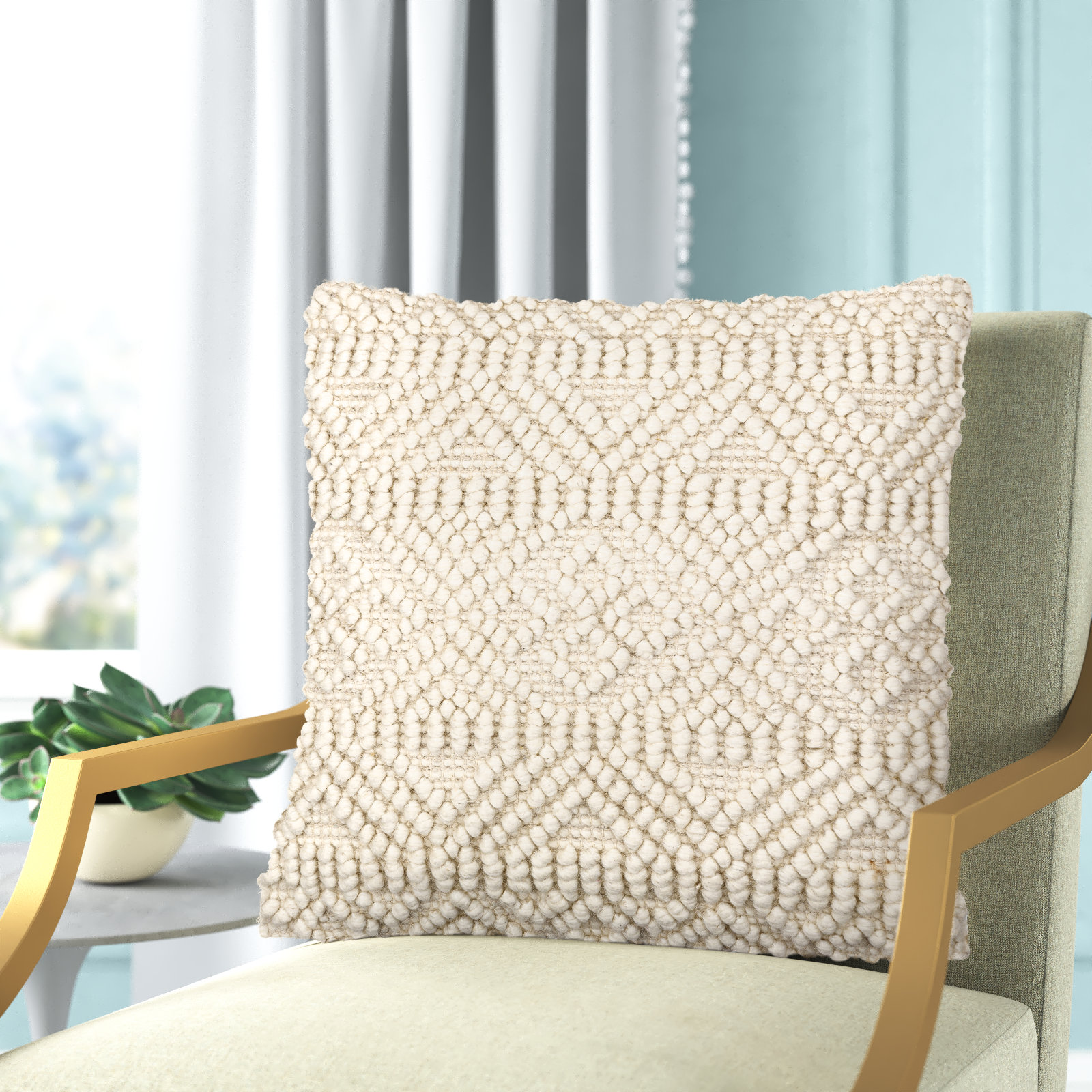 Tribeca Geometric Cotton Throw Pillow