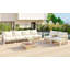 Ensemble de canapé modulaire en métal 7 pièces Modern Minimalist-1286085722