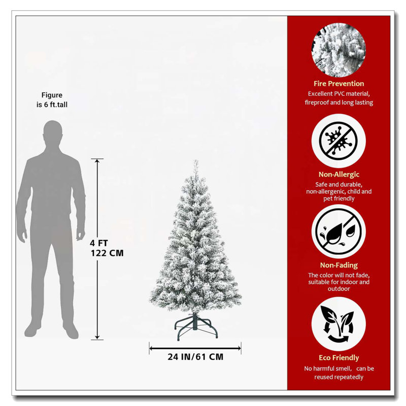 Arbre de Noël 4 pi, H 4 pi