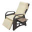 Fauteuil inclinable ergonomique d'extérieur avec coussin moelleux et mécanisme réglable de jardin moderne
