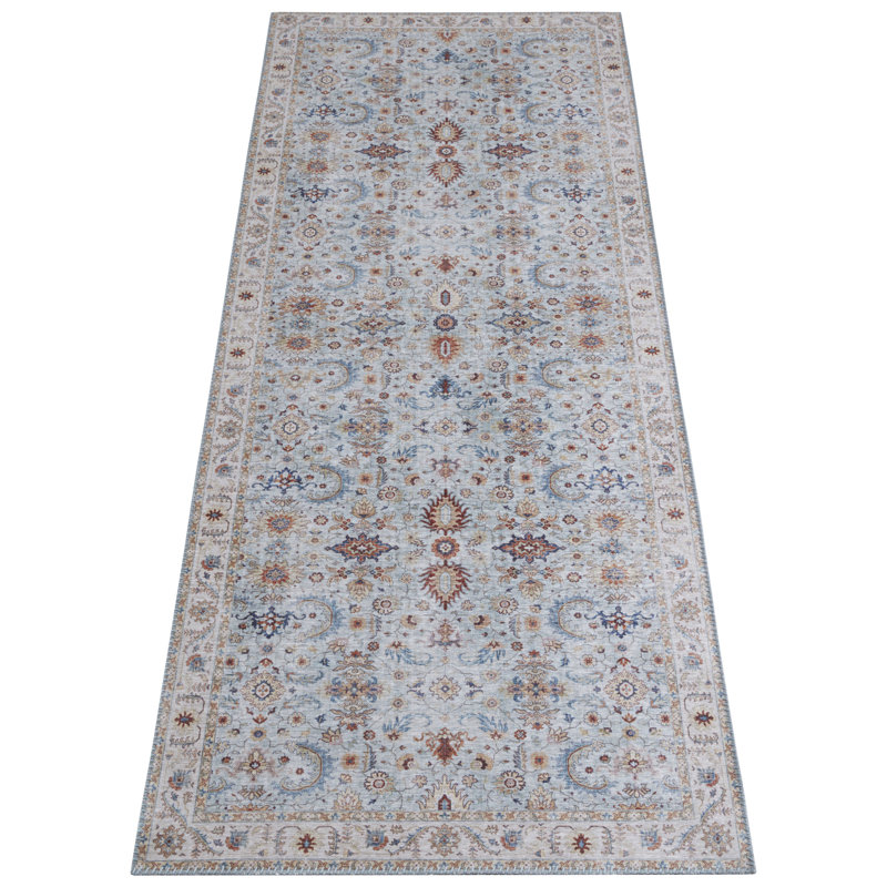 Vivana Tufted Sky Blue Rug, Runner 80 x 200cm