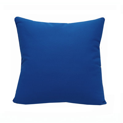Blue Starfish Embroidered Indoor / Outdoor Olefin Pillow