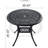 Cast Aluminum Patio Table, 35.19" - To Damage, Cozy Atmosphere Dining 35.19-Inch Construction, Charming Outdoor