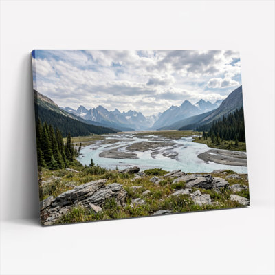 Ensemble de 1 tableau sur toile « Rivière de montagne »