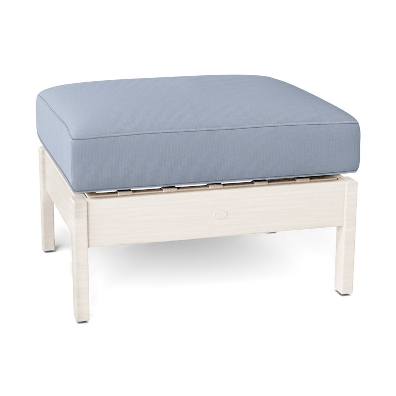 Repose-pieds Kennebunkport, Welt, Craie, Sunbrella® ‑ Arbor Chambray colombe