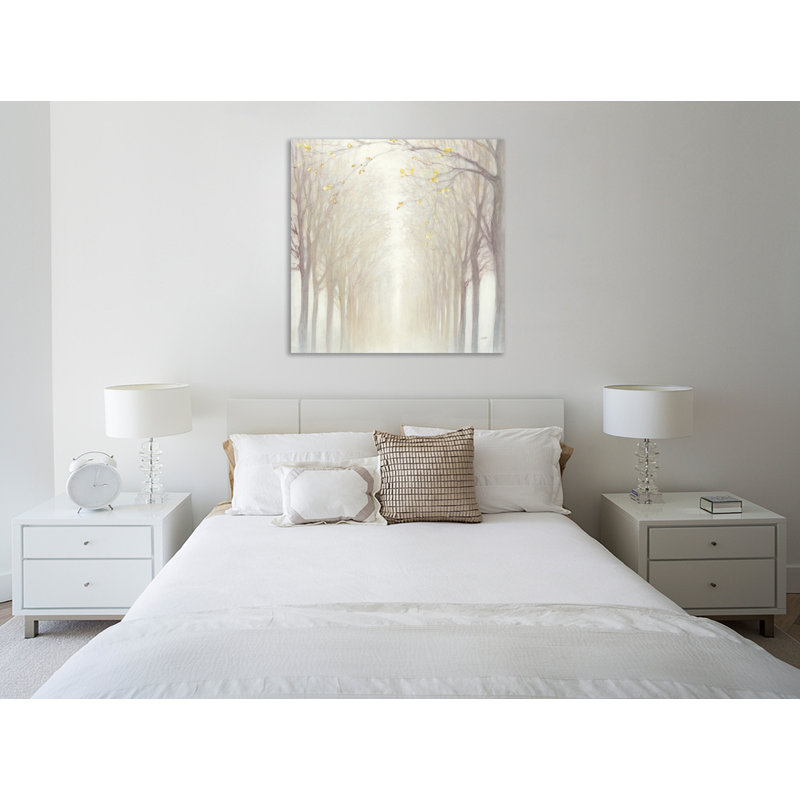 "Misty", toile tendue par Julia Purinton, H 48 po x l 48 po x P 1,5 po