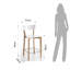 Counter Stool with Metal Frame