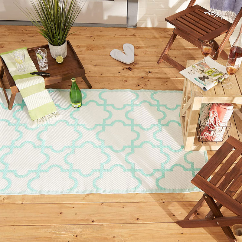 Tapis de sol extérieur en treillis 3 pi 6 pi Riggleman