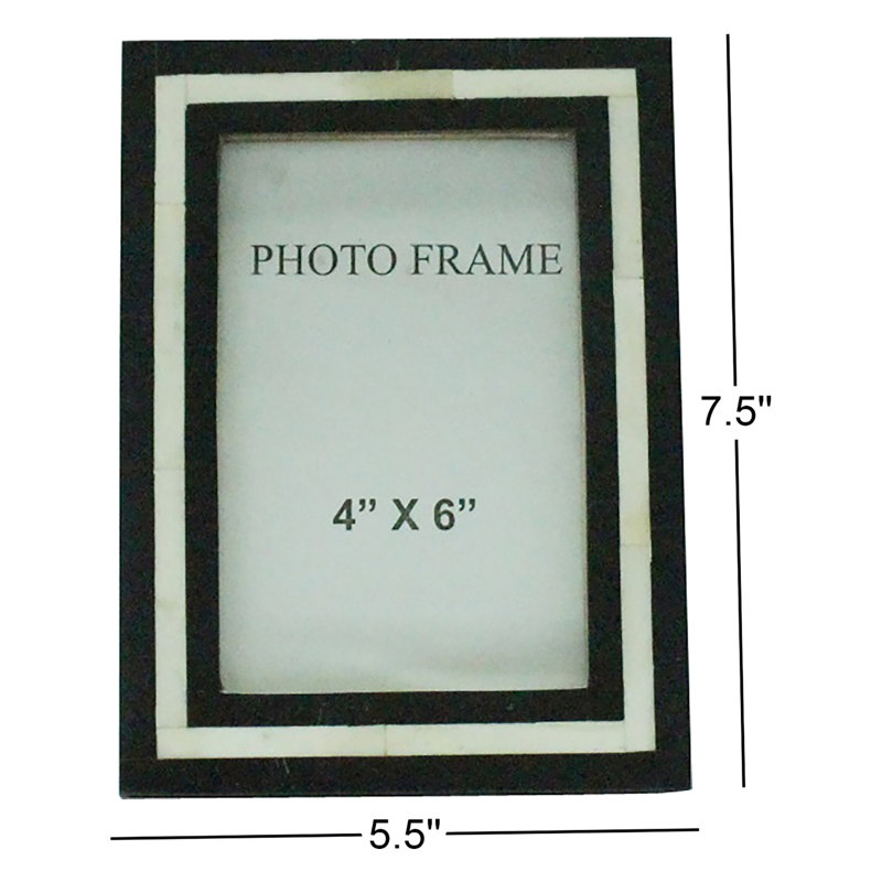 Cadre photo simple en résine Auria mat, 4 po x 6 po