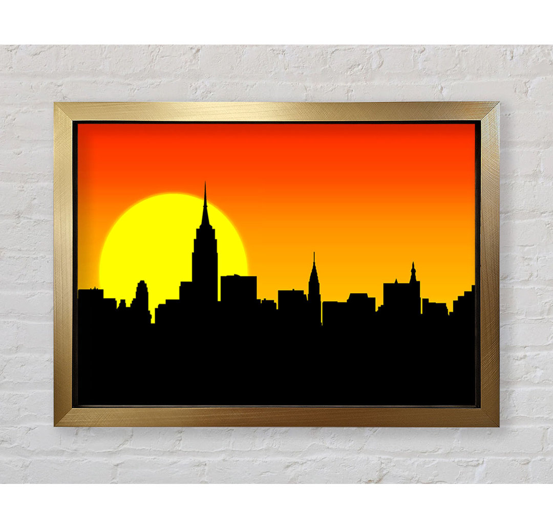 Sonnenaufgang New York City - Einzelner Bilderrahmen Kunstdrucke