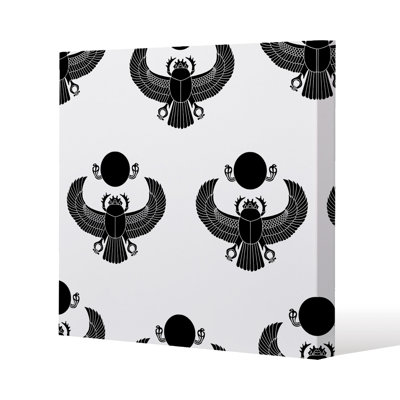 Scarab Silhouette Canvas Print by Andrew Lee - Wrapped Canvas Print