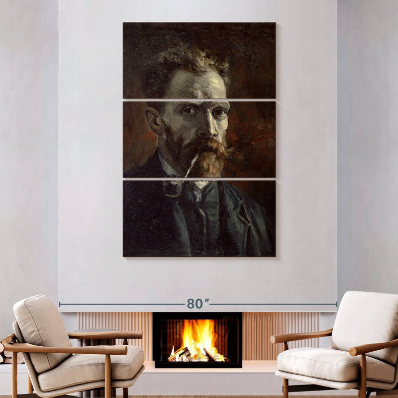 Leisha Self-Portrait With Pipe, 74" H x 48" W