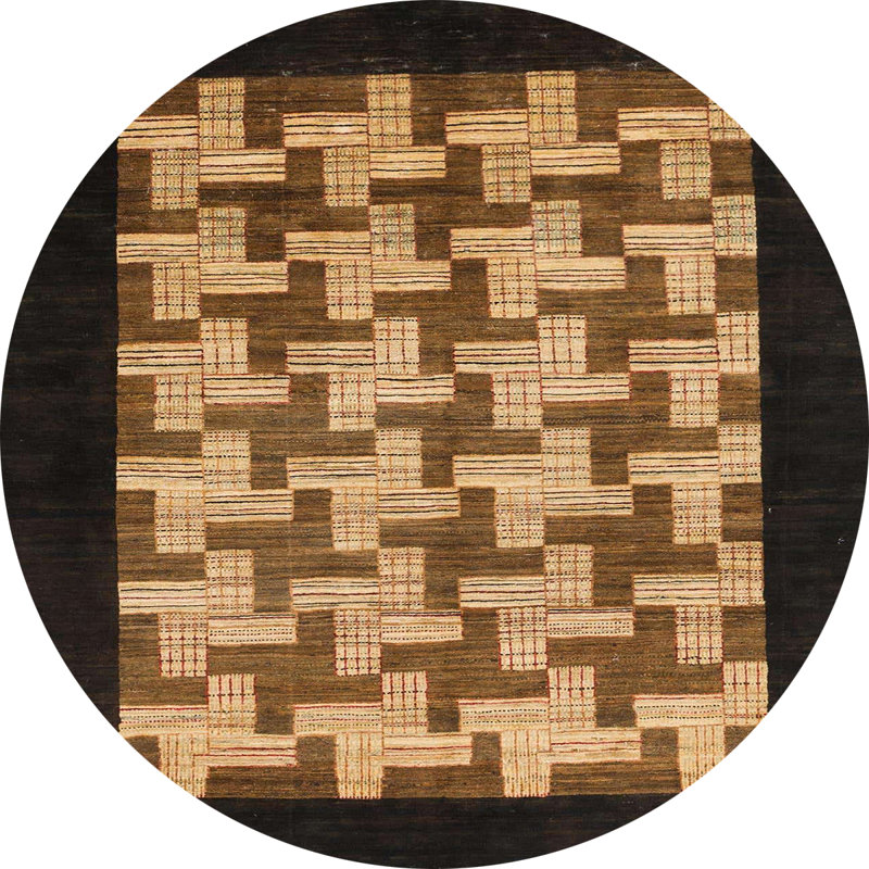 Tapis abstrait moderne 1621, Rond 6 pi