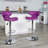 Claudine Contemporary Cozy Mid-Back Vinyl Adjustable Height Barstool with Chrome Base-2119827750